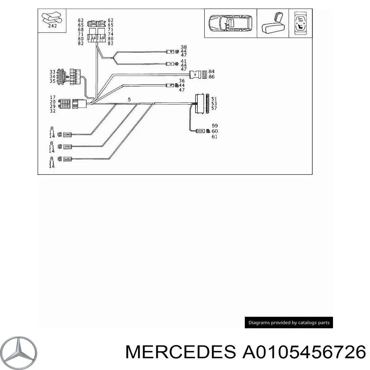  Mercedes A0105456726 preço, a partir de 5,99 USD
