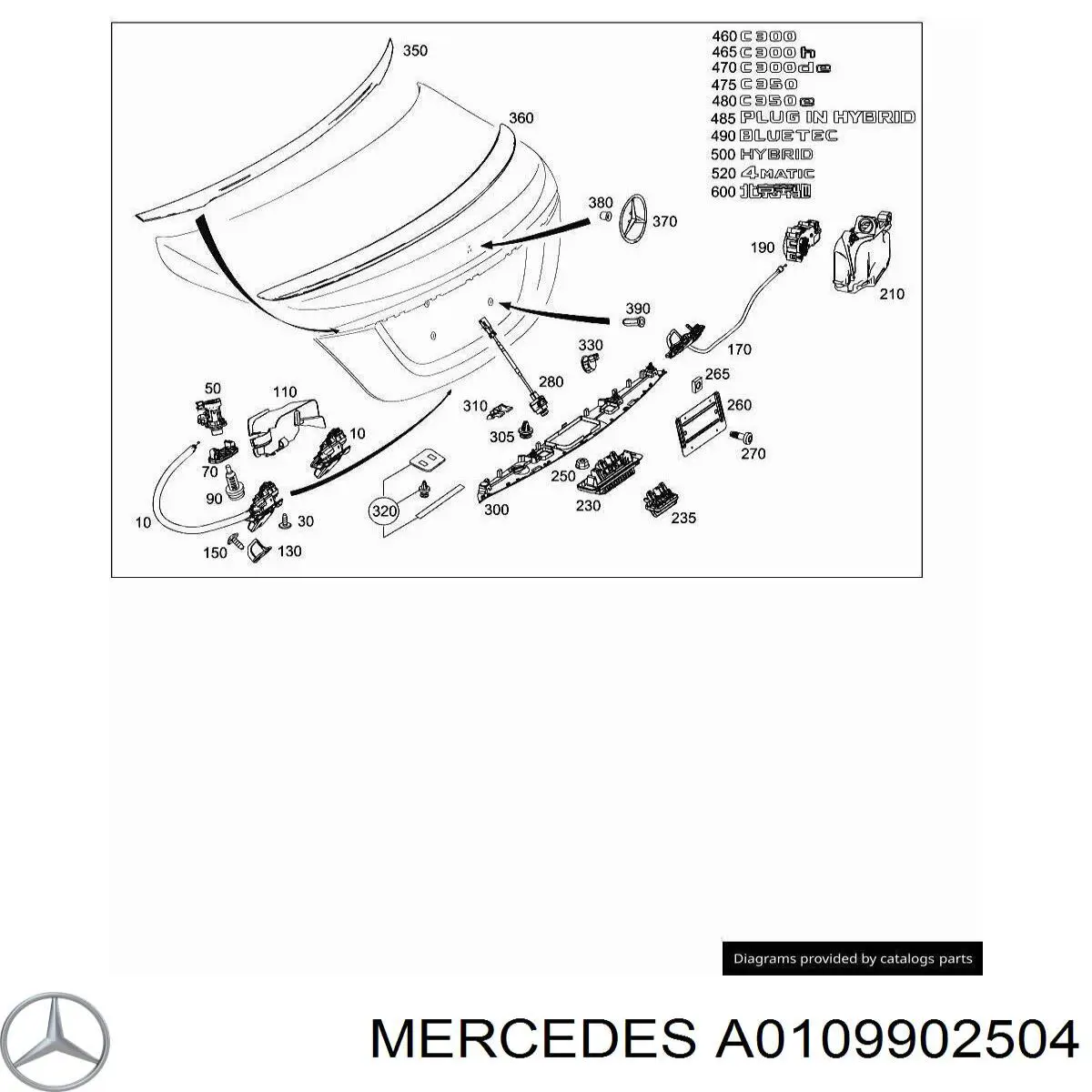  Mercedes A0109902504 preço, a partir de 1,42 USD
