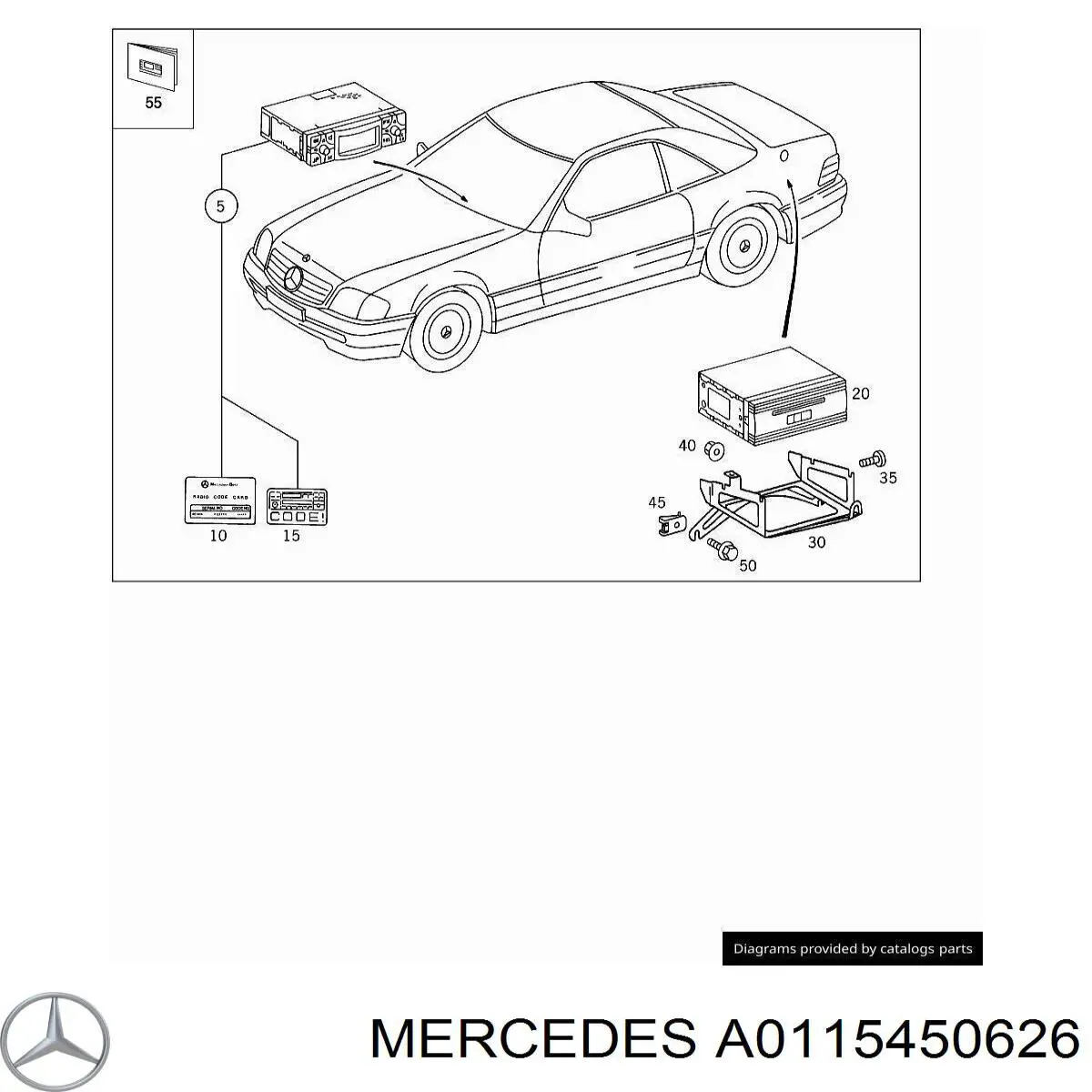  Mercedes A0115450626 preço, a partir de 3,51 USD