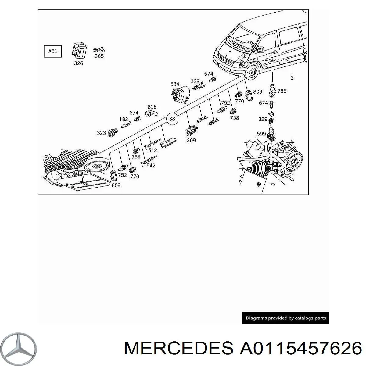 A0005402805 Mercedes 