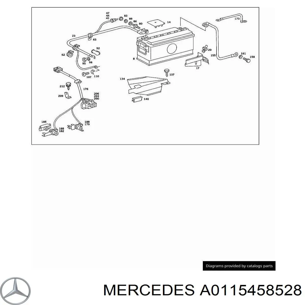  Mercedes A0115458528 preço, a partir de 9,70 USD