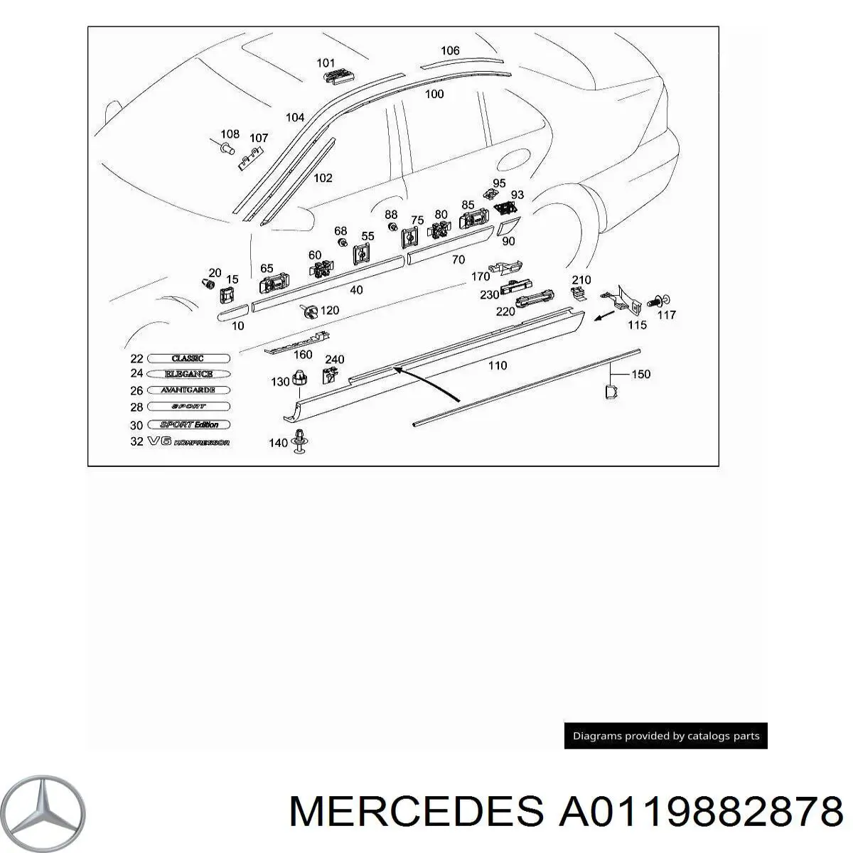 A0119882878 Mercedes 