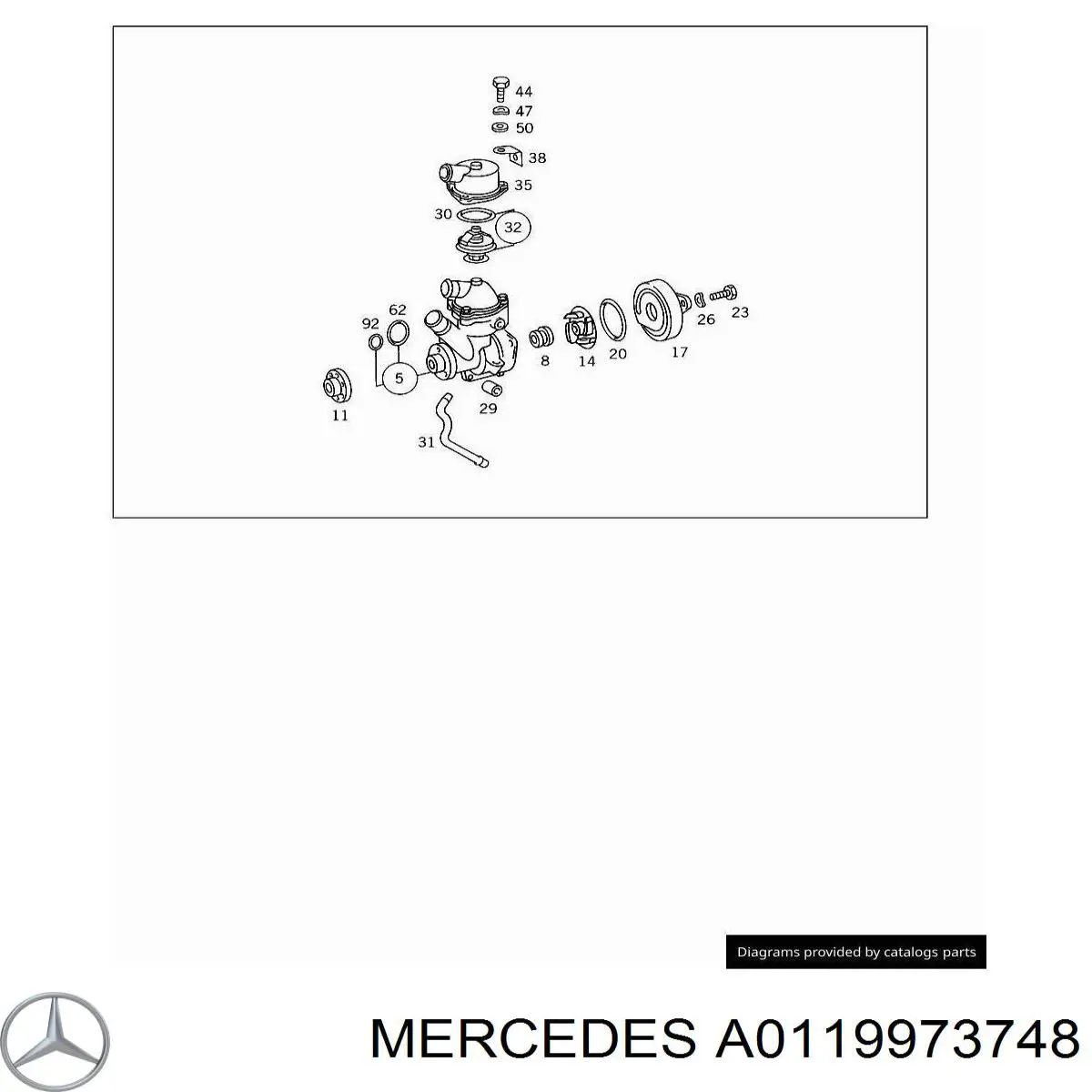  Mercedes A0119973748 preço, a partir de 14,94 USD