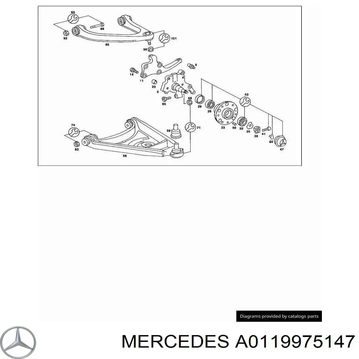 Bucim de cubo dianteiro Mercedes A0119976147 preço, a partir de 6,30 USD