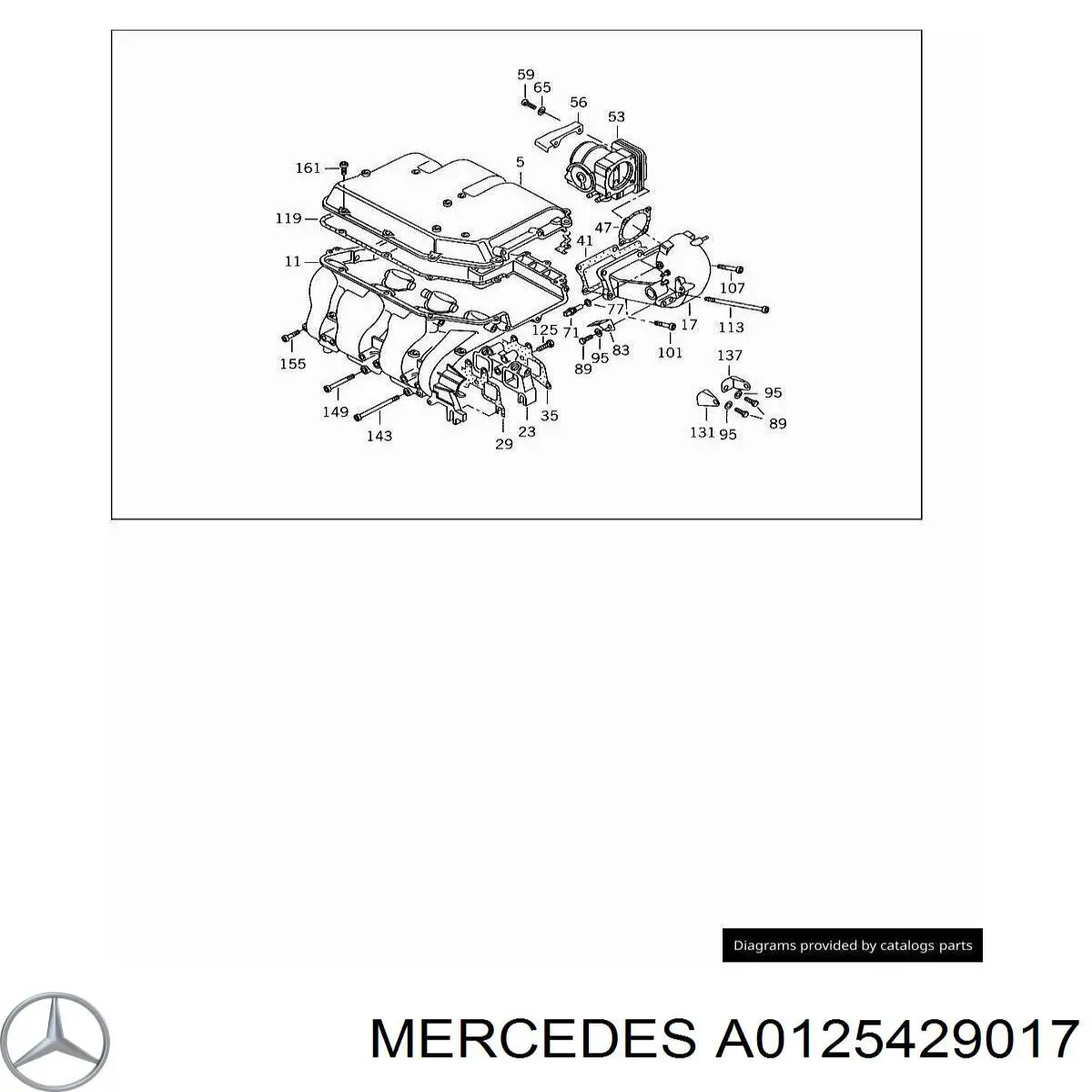 A0125429017 Mercedes 