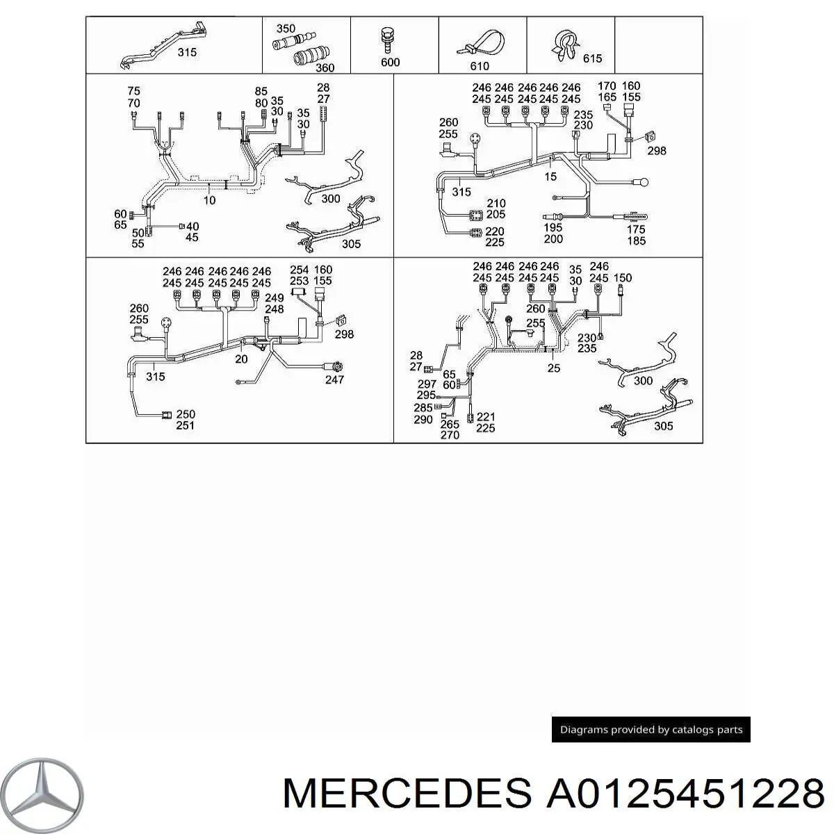  Mercedes A0125451228 preço, a partir de  USD