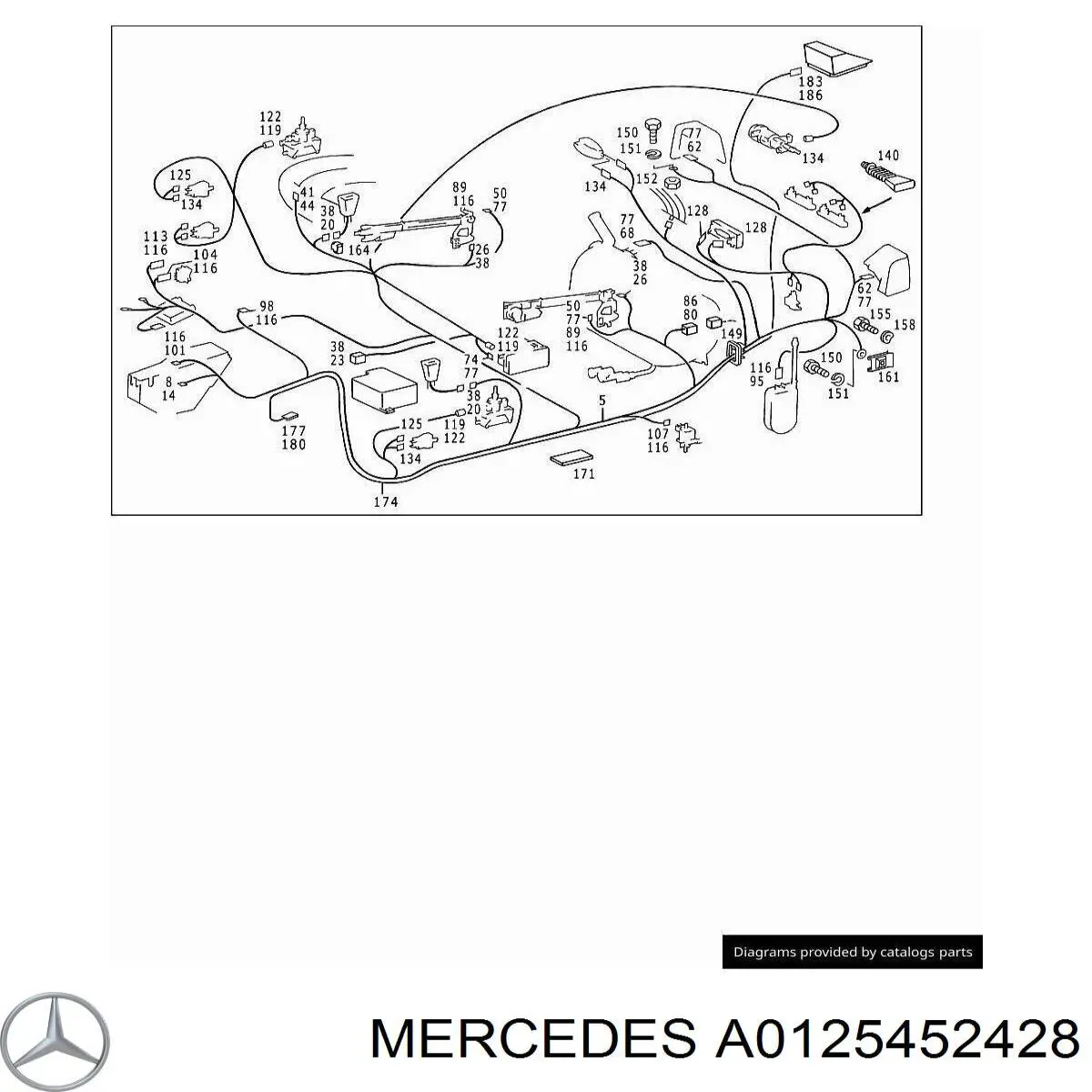  Mercedes A0125452428 preço, a partir de  USD