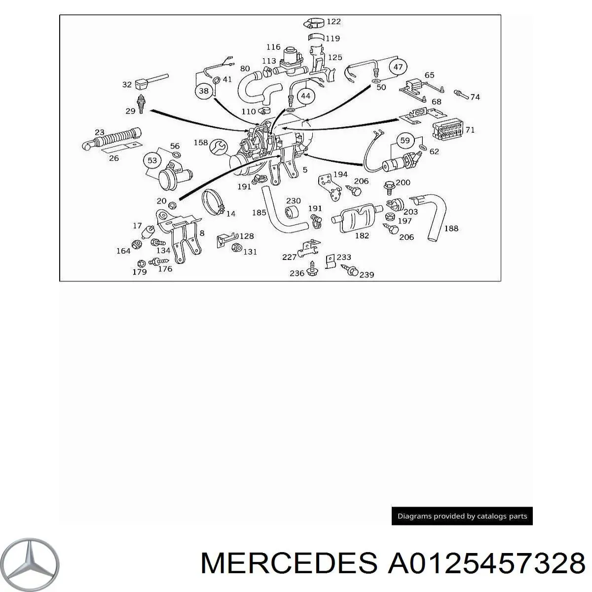  Mercedes A0125457328 preço, a partir de 4,69 USD