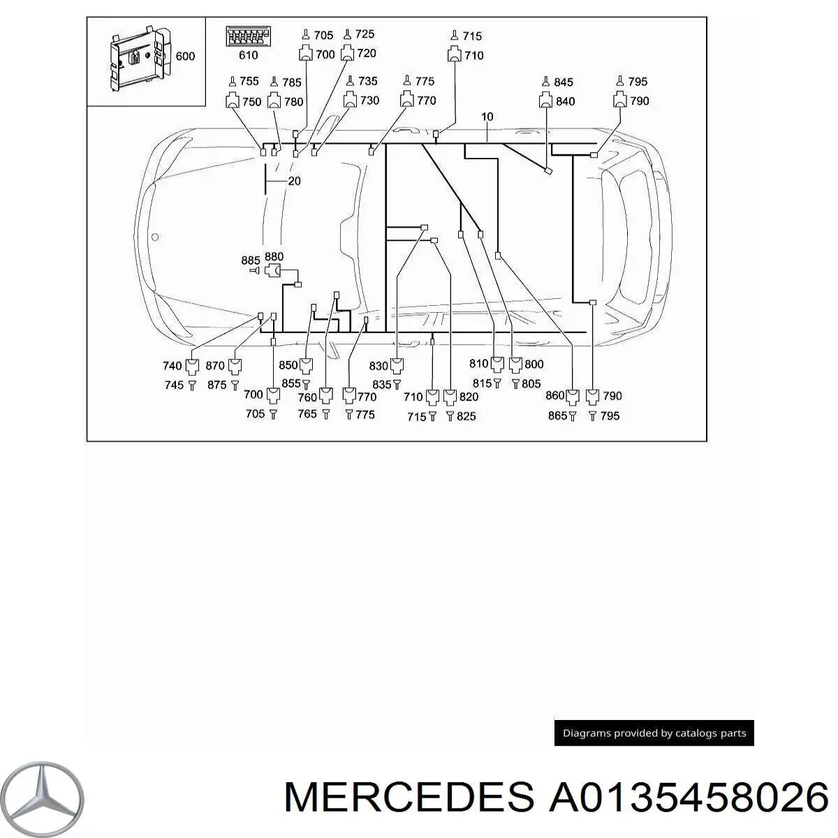  Mercedes A0135458026 preço, a partir de 5,96 USD