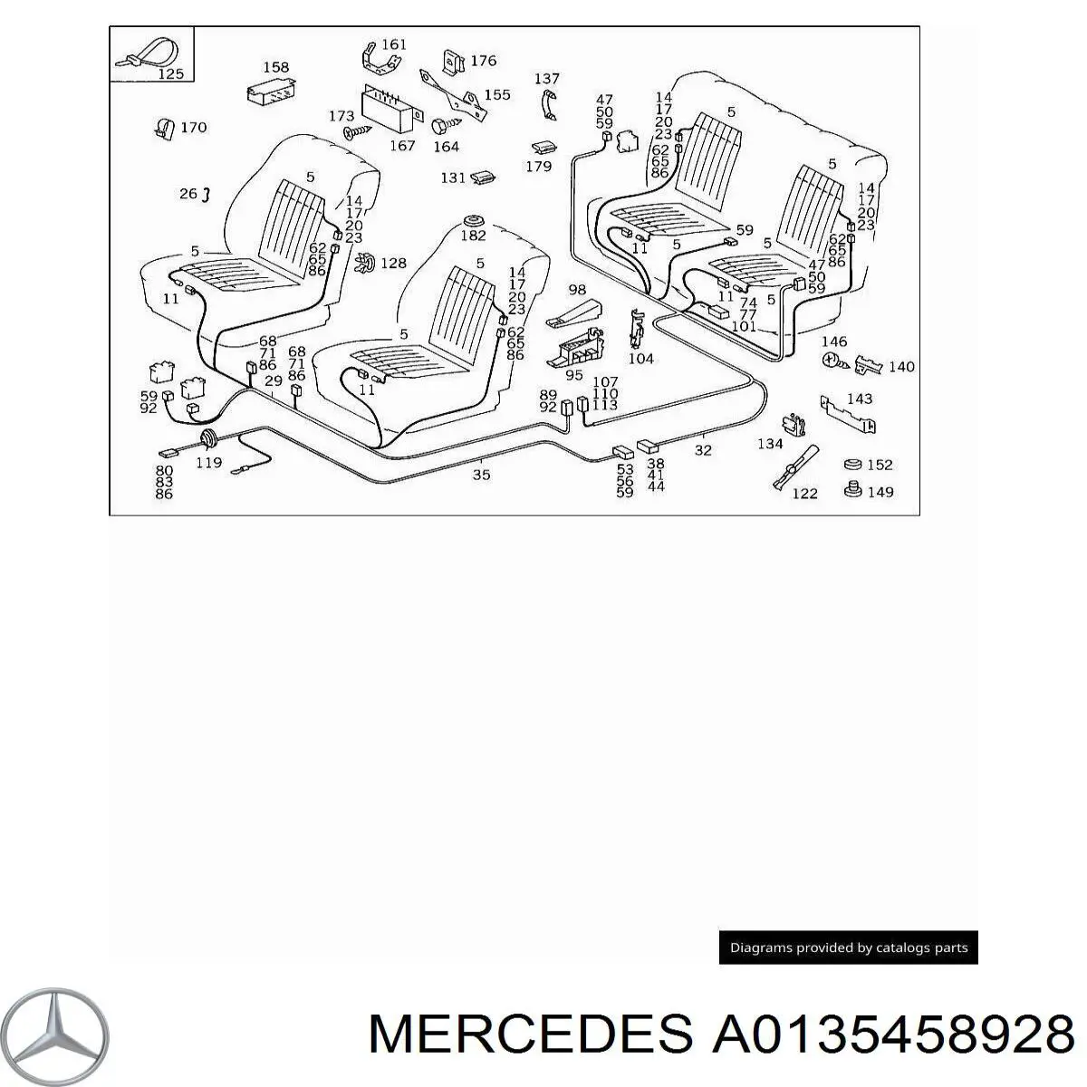  Mercedes A0135458928 preço, a partir de 13,91 USD