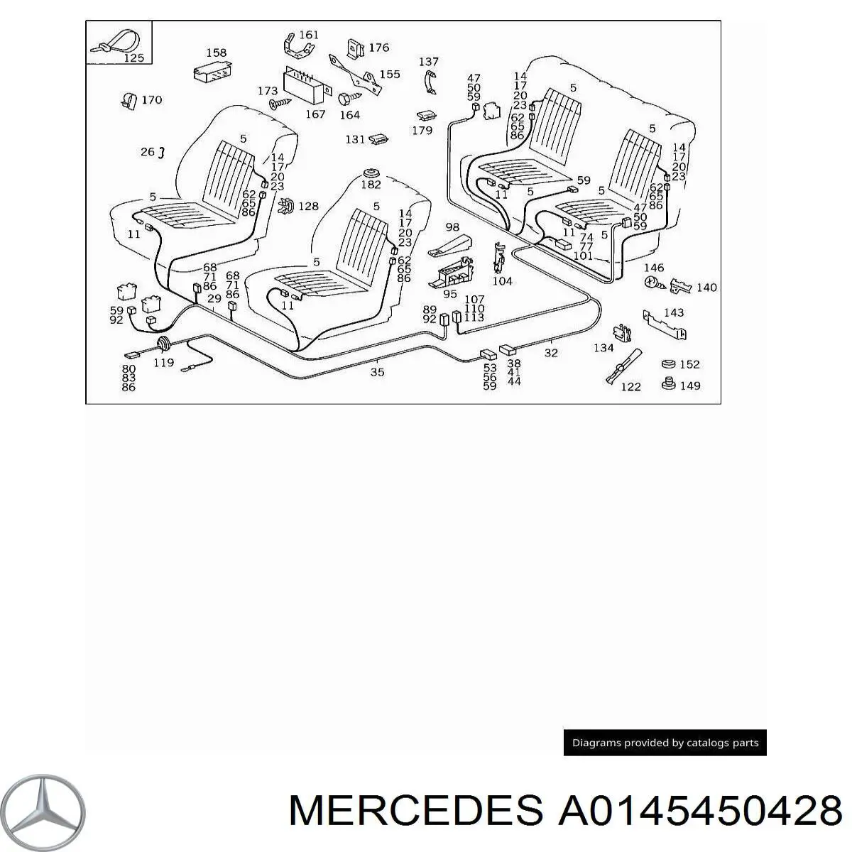  Mercedes A0145450428 preço, a partir de 8,66 USD