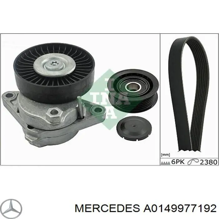 A0149977192 Mercedes Correia dos conjuntos de transmissão