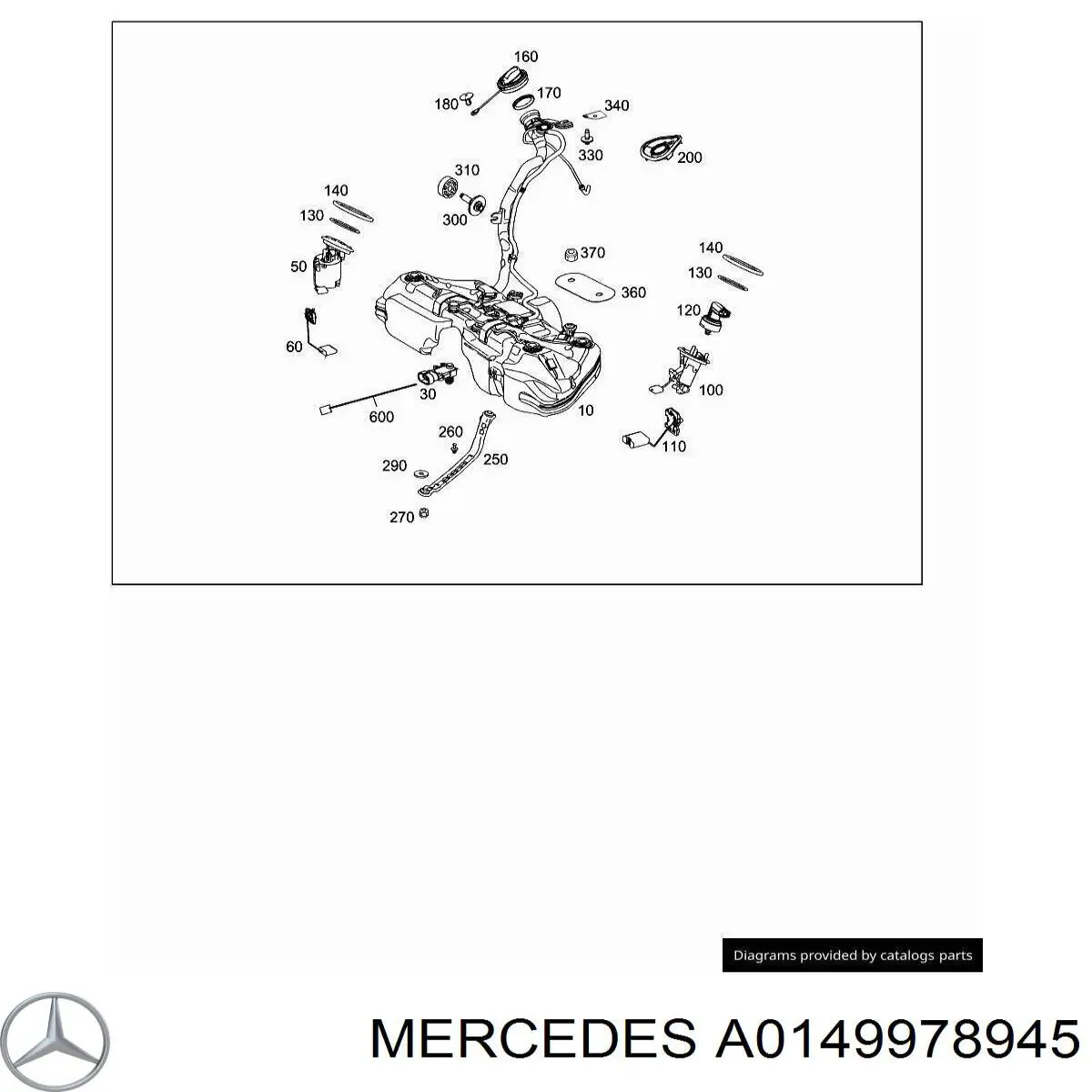 A0149978945 Mercedes Compactador da bomba de combustível