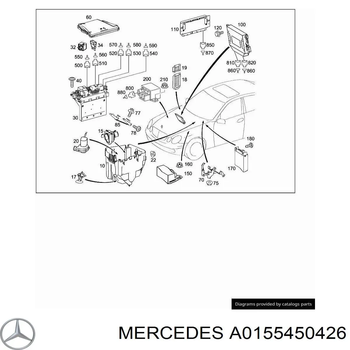  Mercedes A0155450426 preço, a partir de 7,36 USD