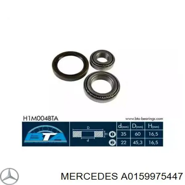 Compre A0159975447 Mercedes Bucim externo de cubo dianteiro