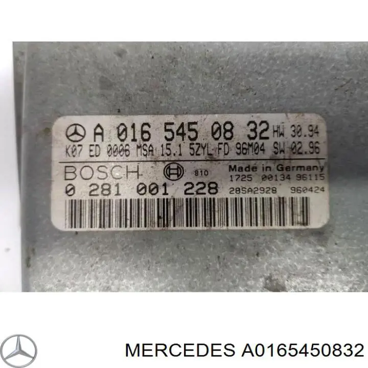 A0165450832 Mercedes 