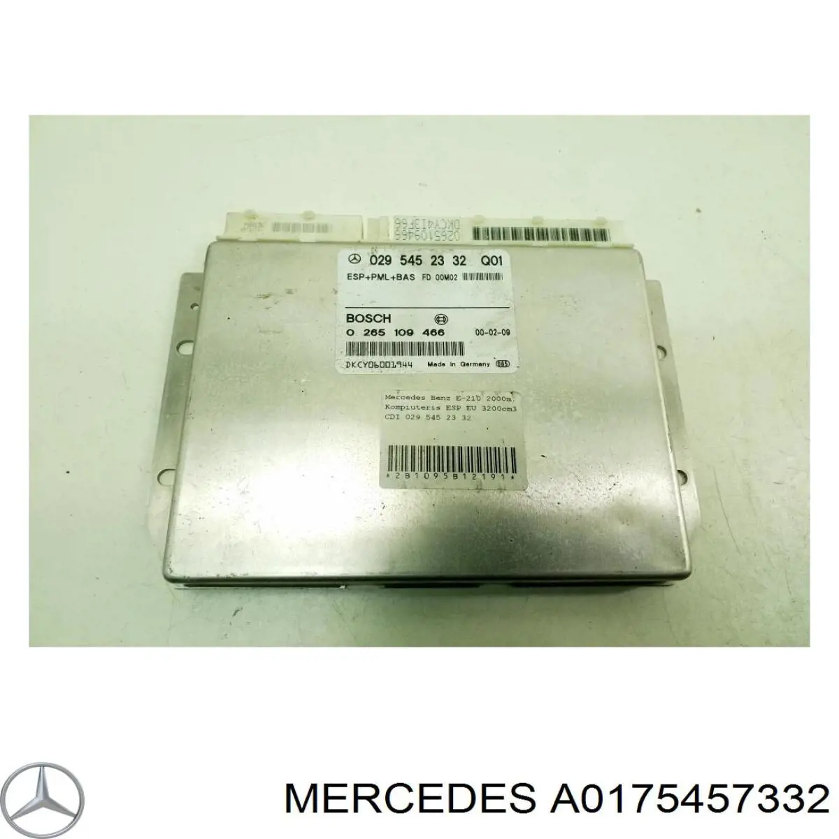 A0175457332 Mercedes Módulo de direção (Centralina eletrônica) ASR
