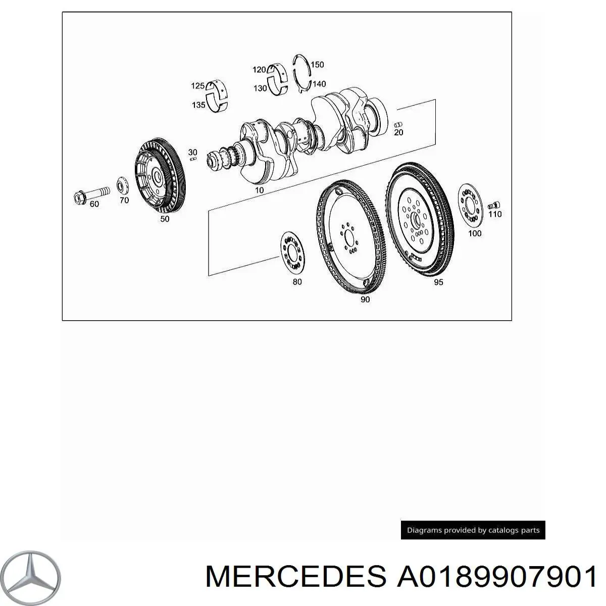 Parafuso da polia de cambota Mercedes A0189907901 preço, a partir de 35,59 USD