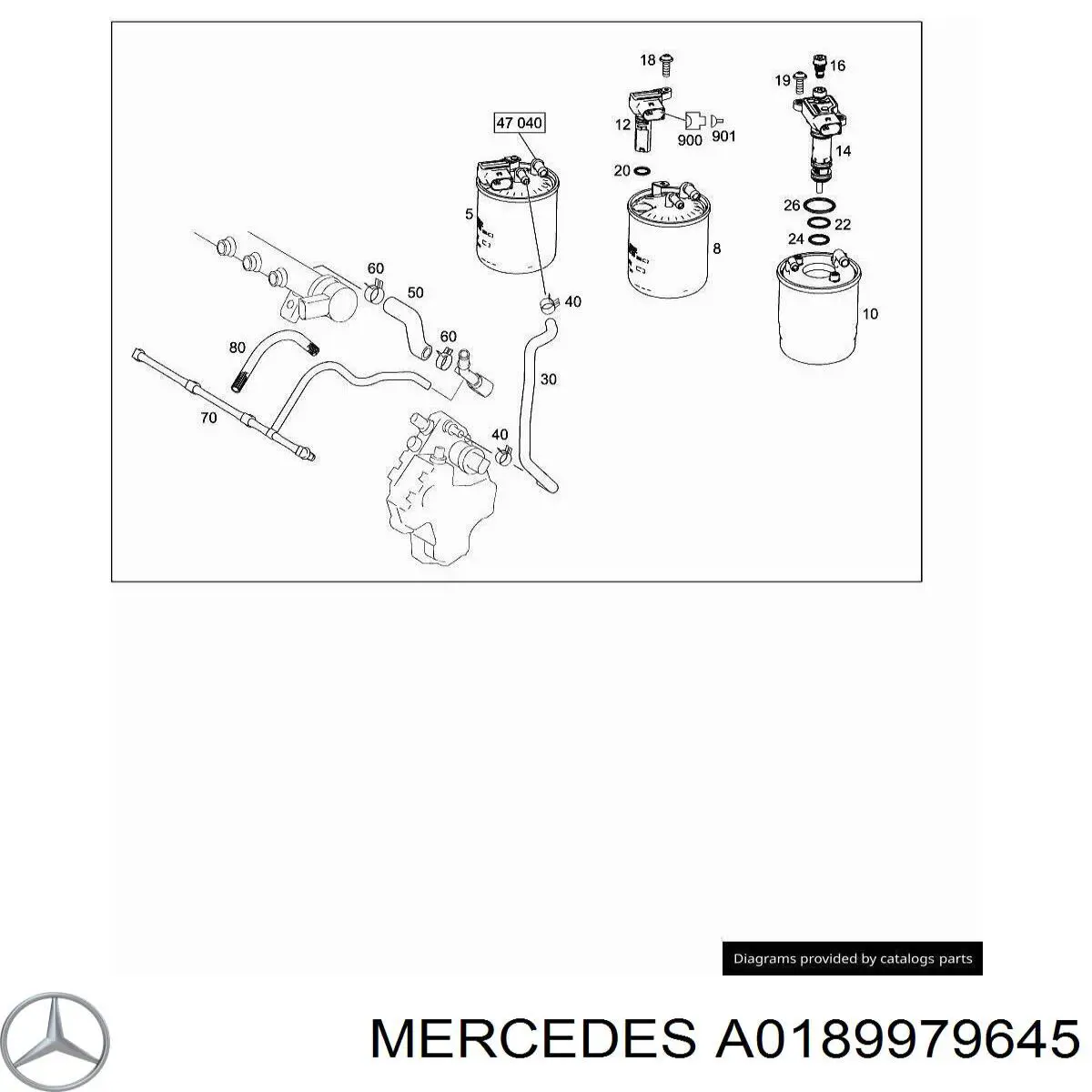 A0189979645 Mercedes 
