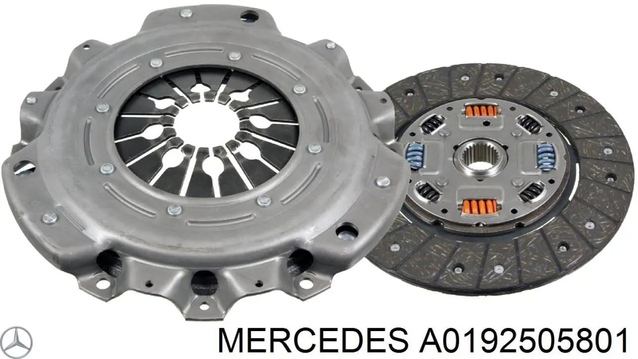 A0192505801 Mercedes Kit de embraiagem (3 peças)