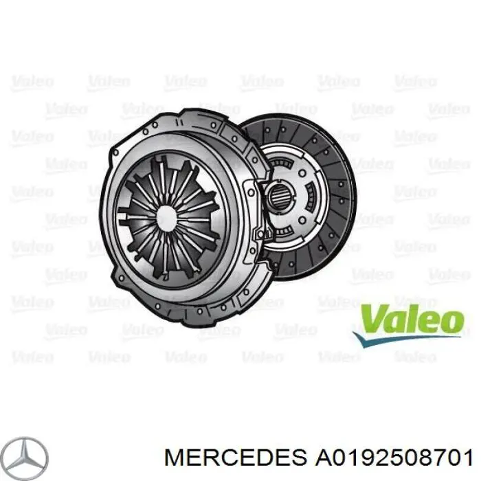 Compre A0192508701 Mercedes Kit de embraiagem (3 peças)