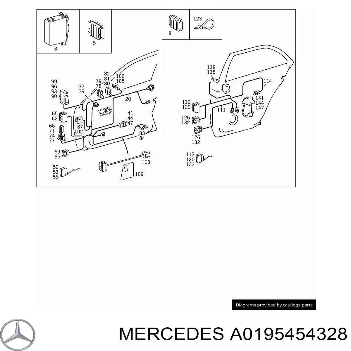  Mercedes A0195454328 preço, a partir de 9,36 USD
