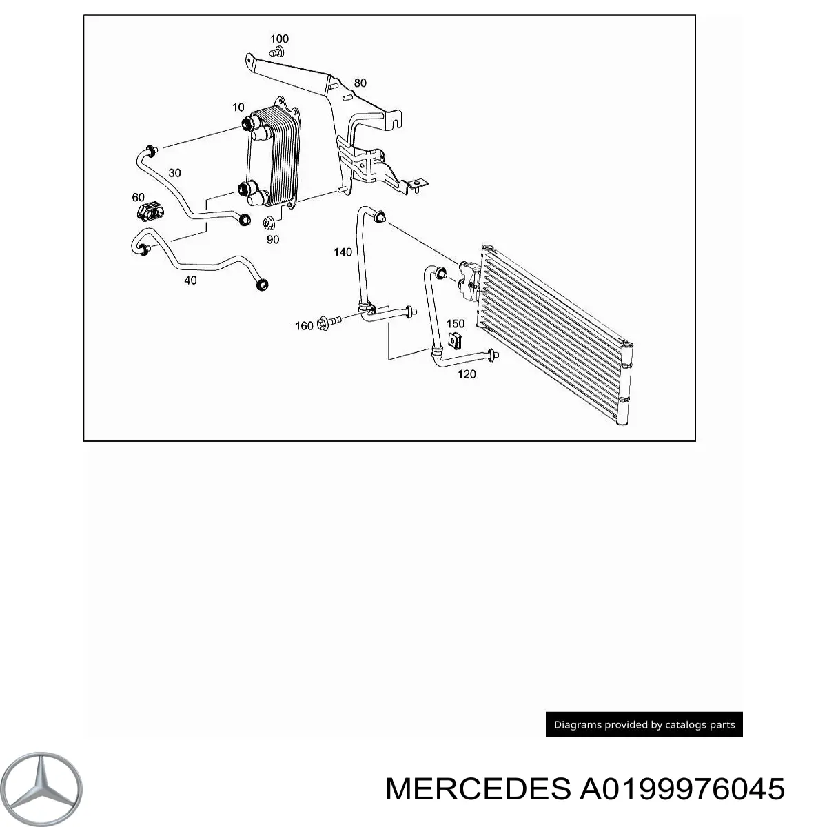 A0199976045 Mercedes Anel de vedação da guia de sonda do nível de óleo de motor