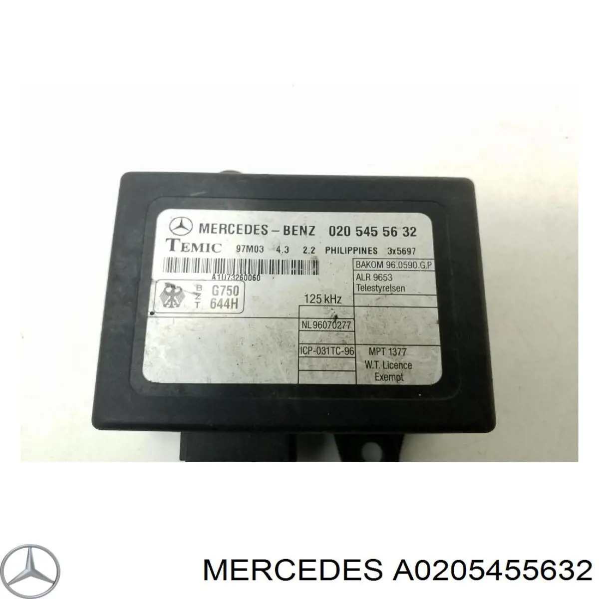 A0205455632 Mercedes Módulo de direção (Centralina eletrônica) de imobilizador
