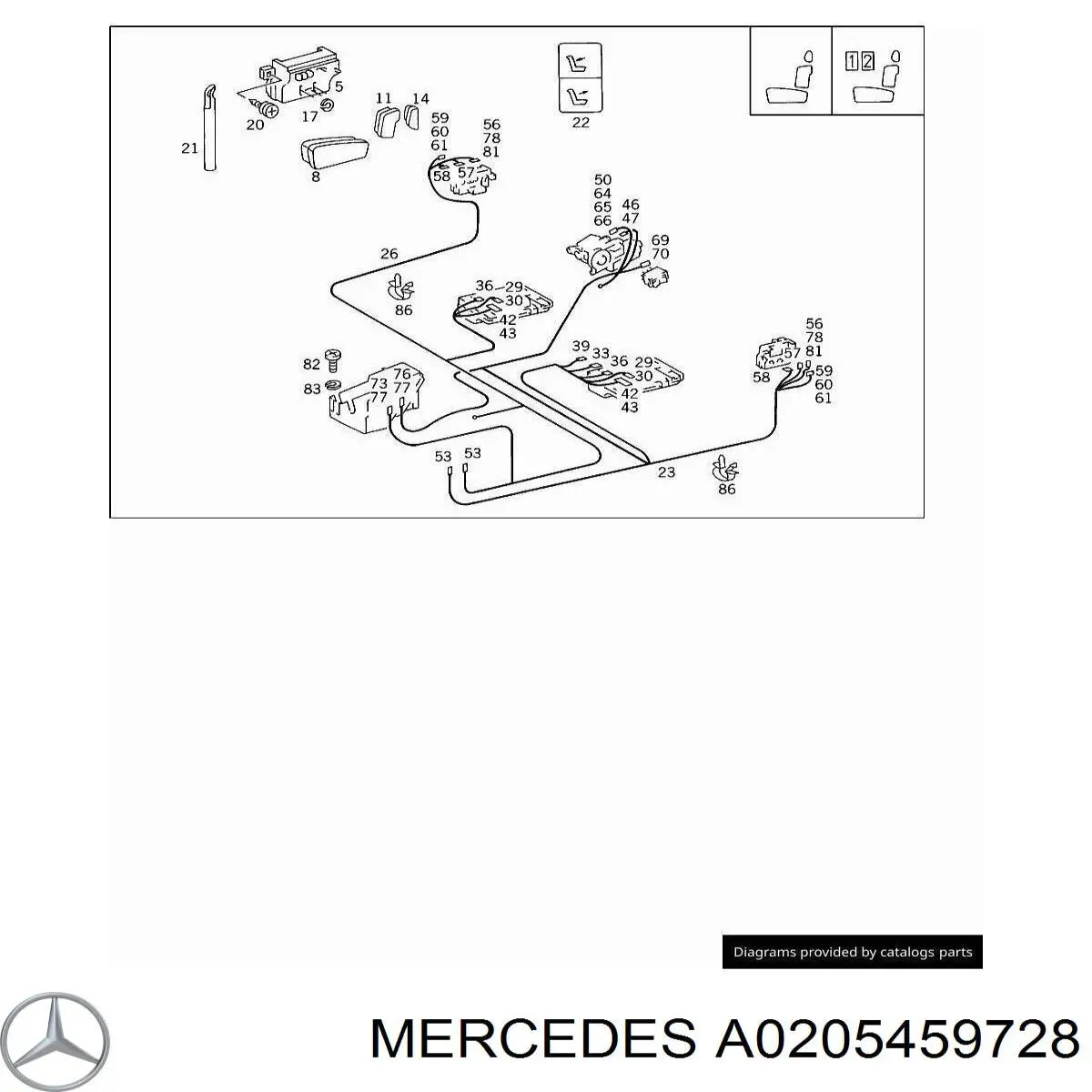  Mercedes A0205459728 preço, a partir de 11,08 USD