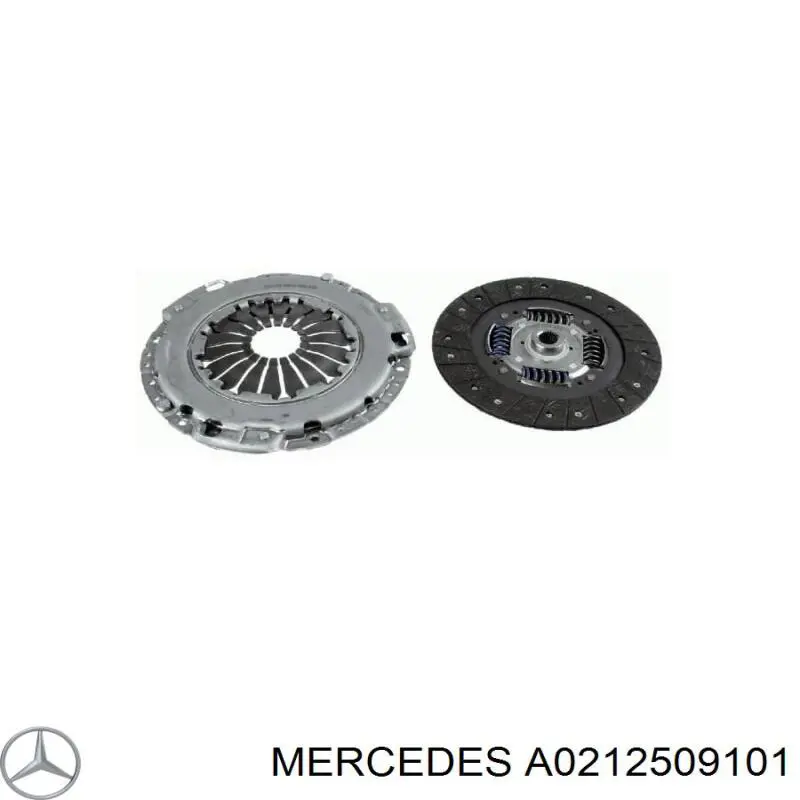 A0212509101 Mercedes Kit de embraiagem (3 peças)