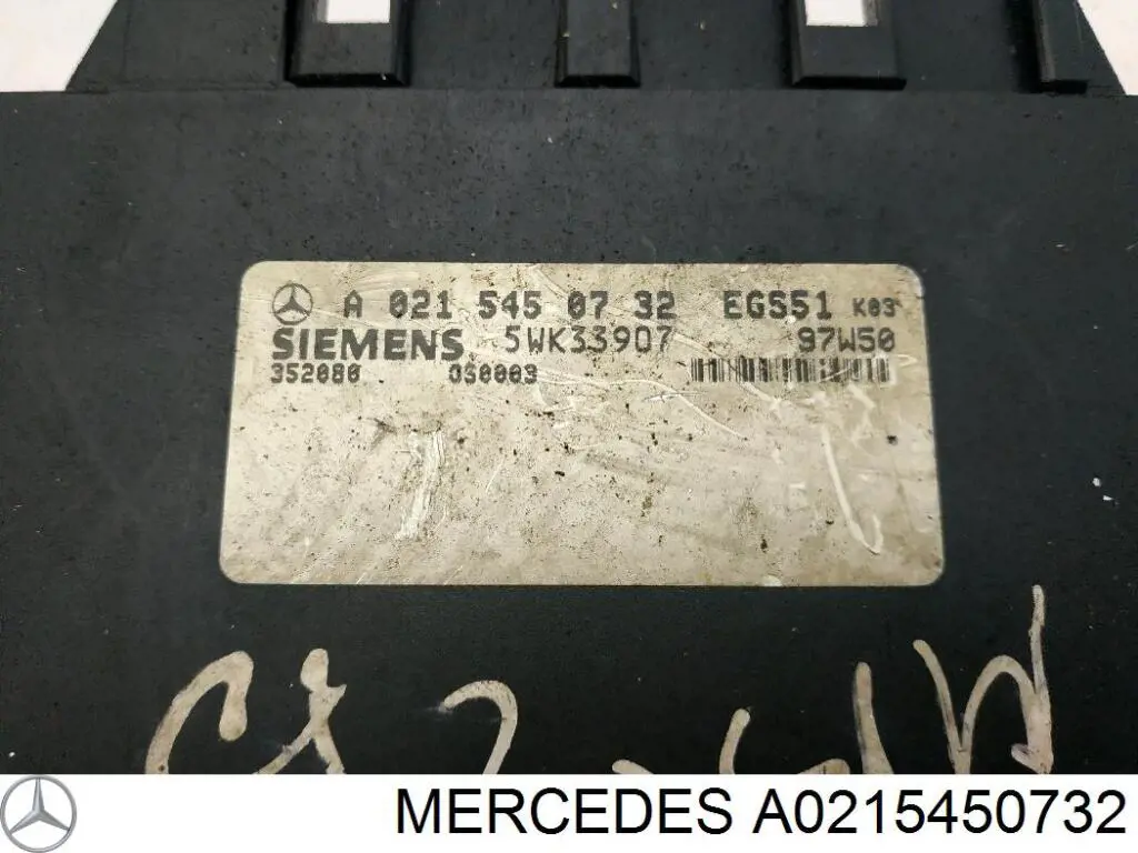 A0215450732 Mercedes Módulo de direção (Centralina eletrônica) da Caixa Automática de Mudança eletrônica