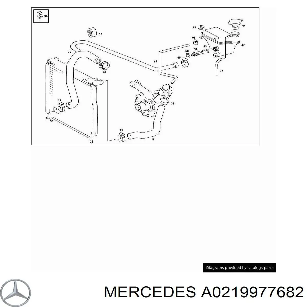  Mercedes A0219977682 preço, a partir de 24,44 USD