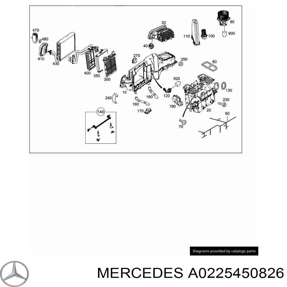 A0225450826 Mercedes 