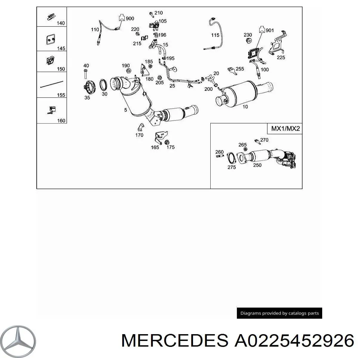  Mercedes A0225452926 preço, a partir de 17,82 USD