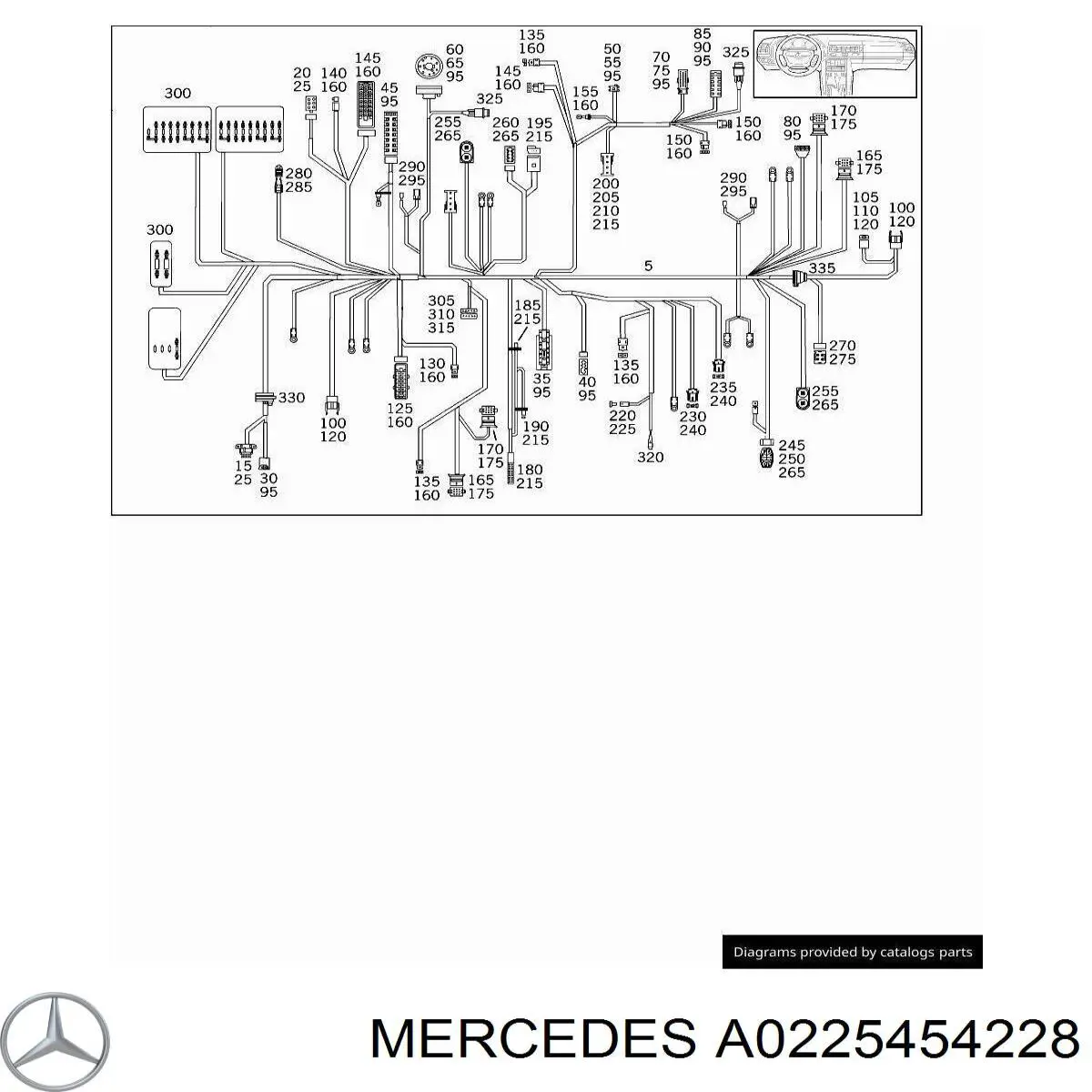  Mercedes A0225454228 preço, a partir de 10,69 USD
