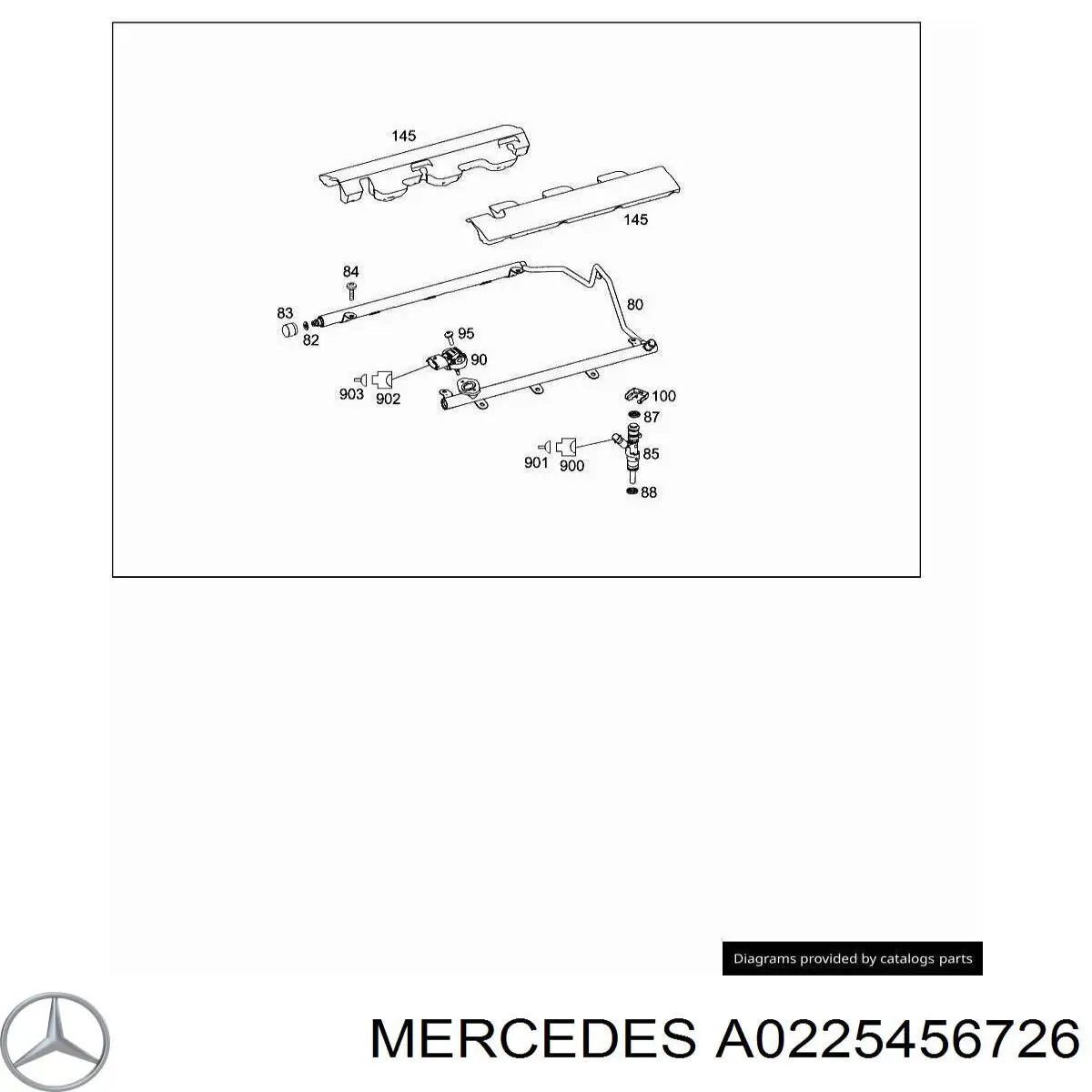 A0225456726 Mercedes Copo da vela de ignição
