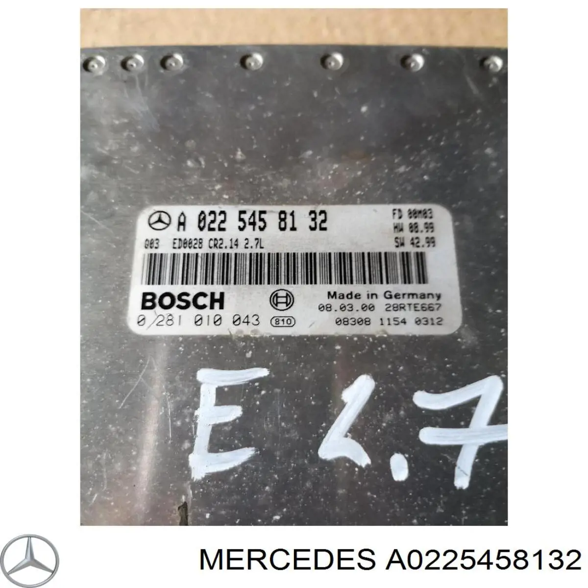 Módulo de direção (Centralina eletrônica) de motor Mercedes A0225458132 preço, a partir de 134,08 USD