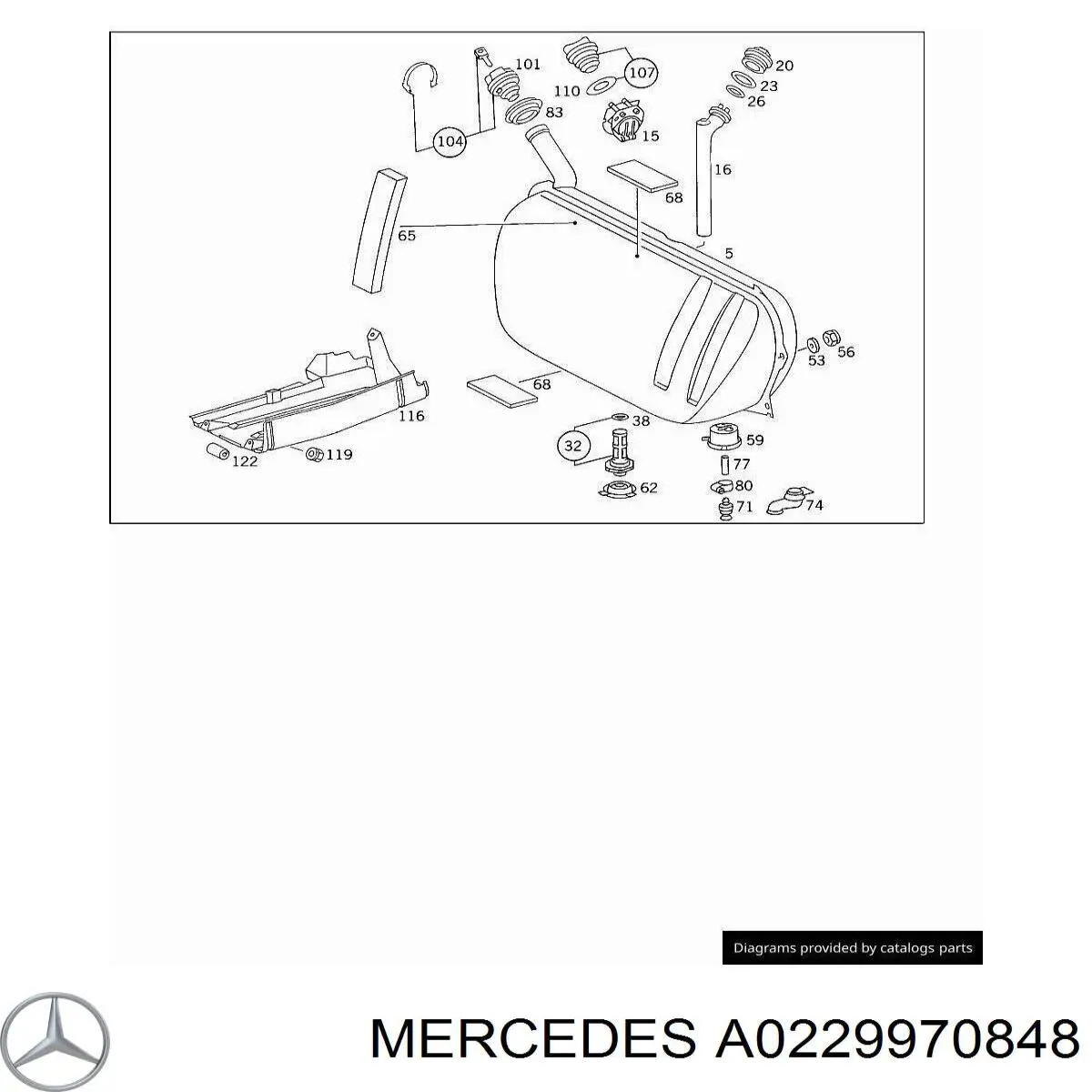A0229970848 Mercedes 