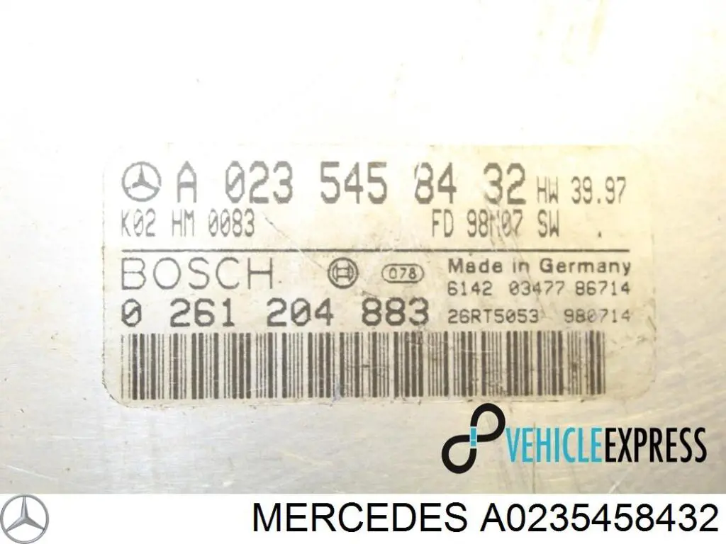 A0235458432 Mercedes Módulo de direção (Centralina eletrônica) de motor