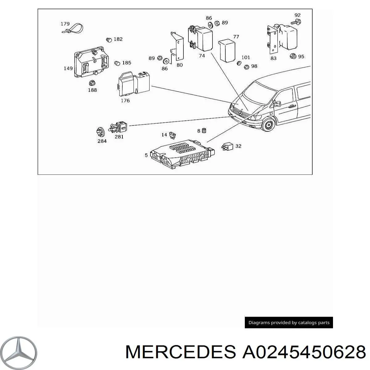Conector de correção da Centralina eletrônica de motor Mercedes A0245450628 preço, a partir de 49,41 USD