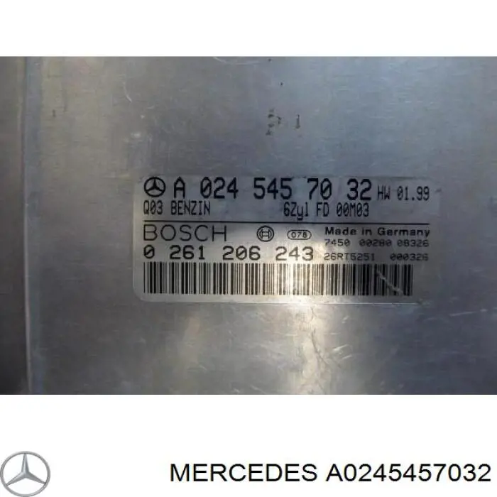 A0245457032 Mercedes Módulo de direção (Centralina eletrônica) de motor