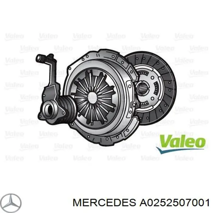 Kit de embraiagem (3 peças) Mercedes A0252507001 preço, a partir de 326,89 USD