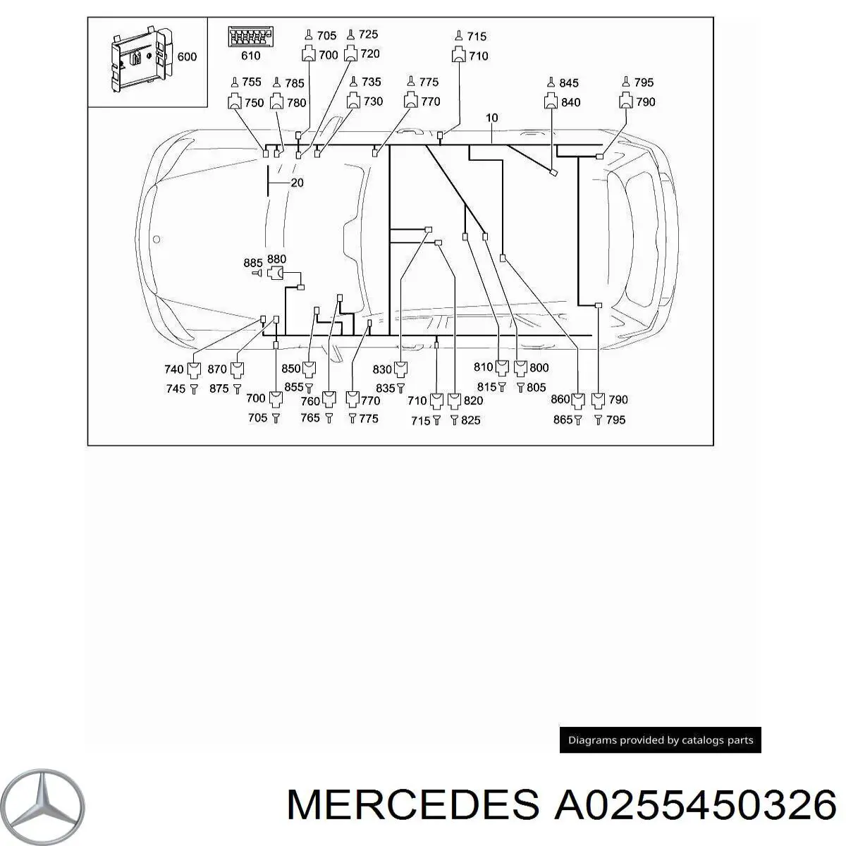 Compre A0255450326 Mercedes 