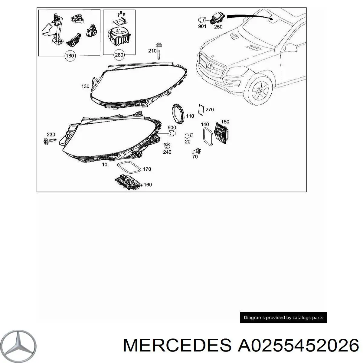  Mercedes A0255452026 preço, a partir de 7,35 USD