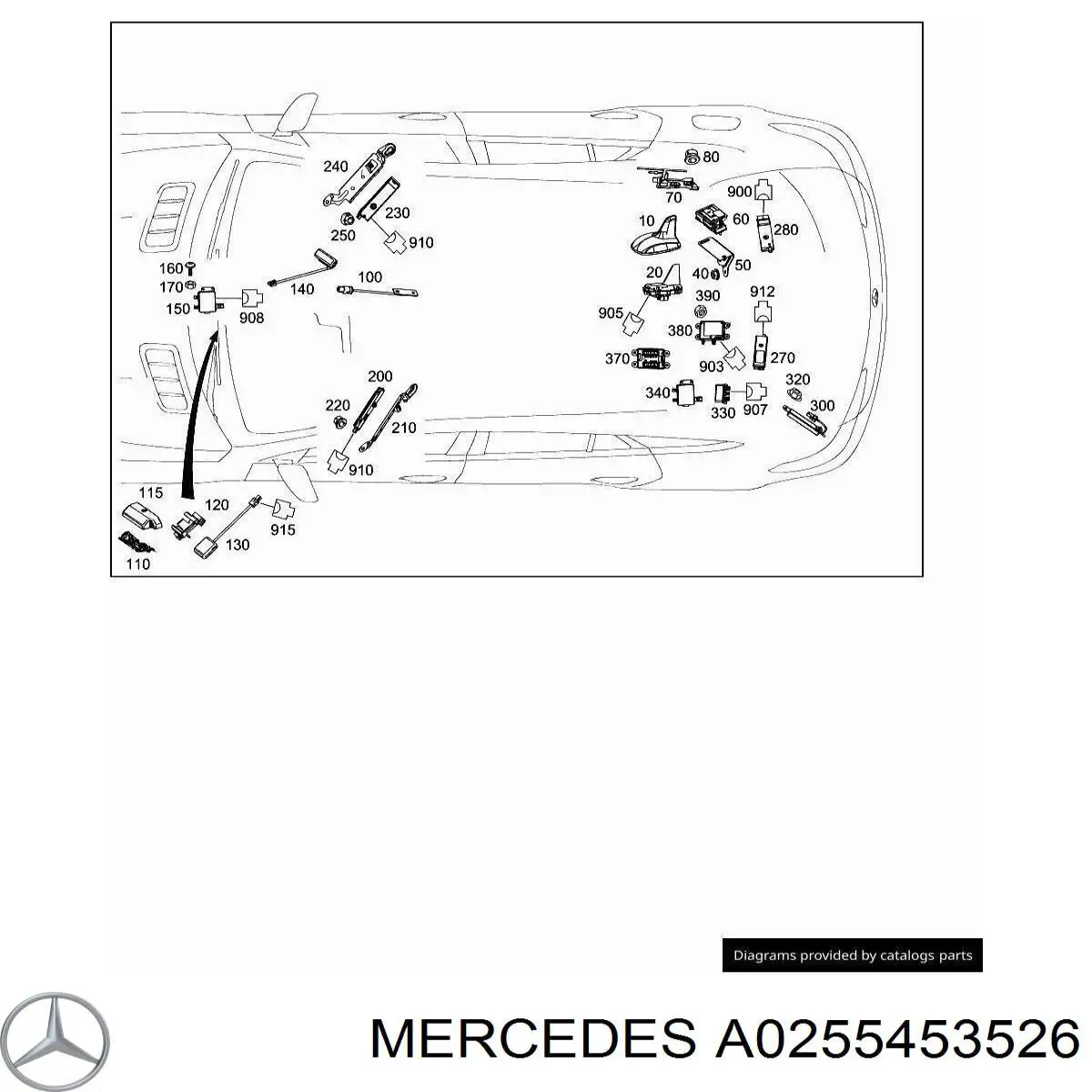A0255453526 Mercedes 