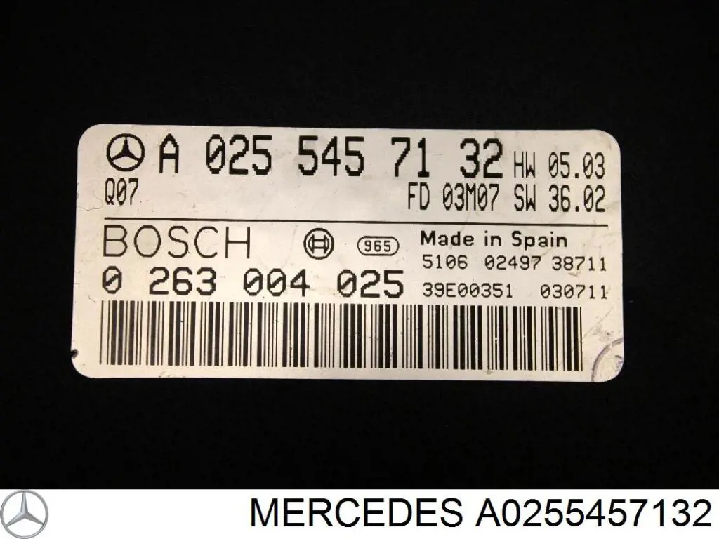 Módulo de direção (Centralina eletrônica) de sensor de estacionamento Mercedes A0255457132 preço, a partir de 64,70 USD