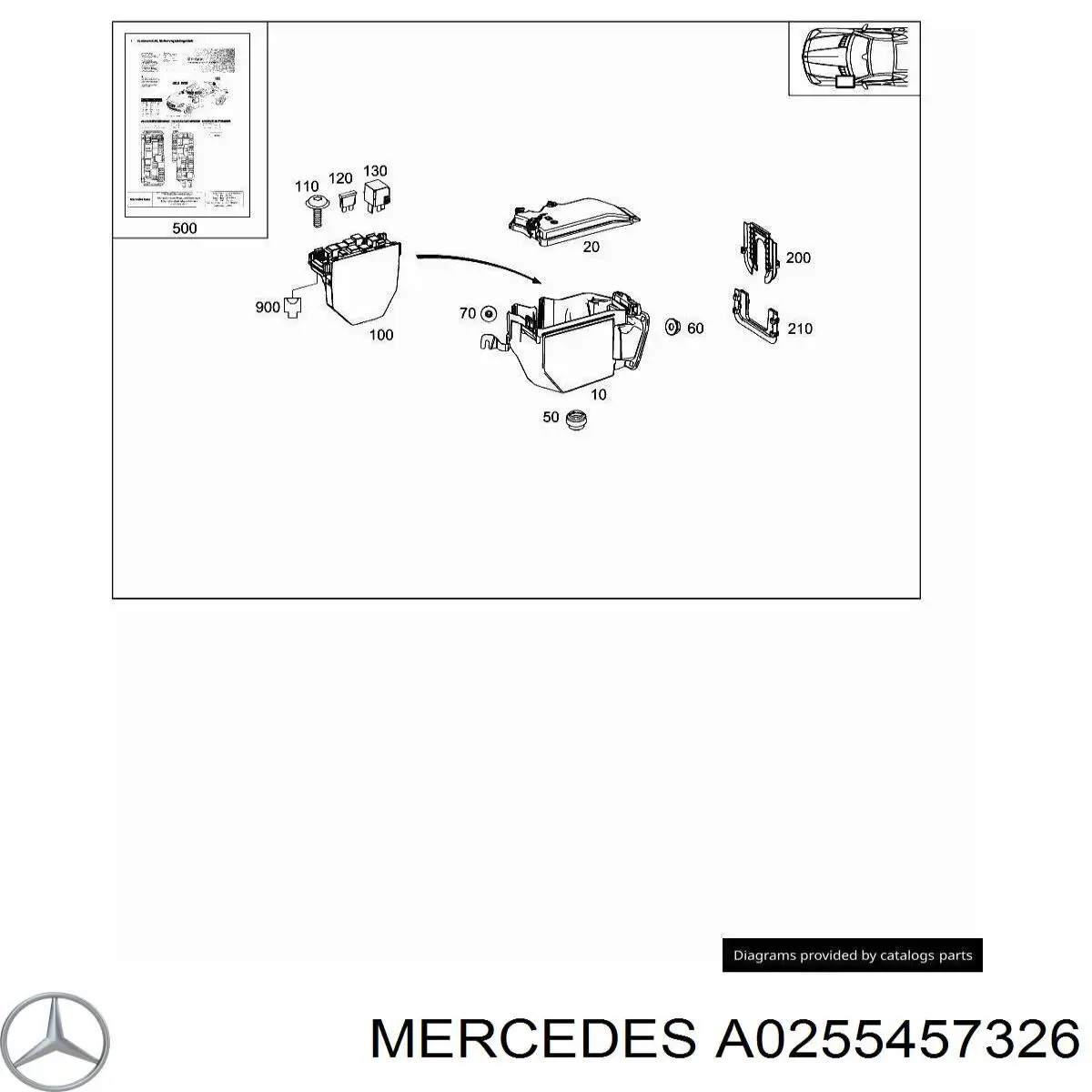 A0255457326 Mercedes 