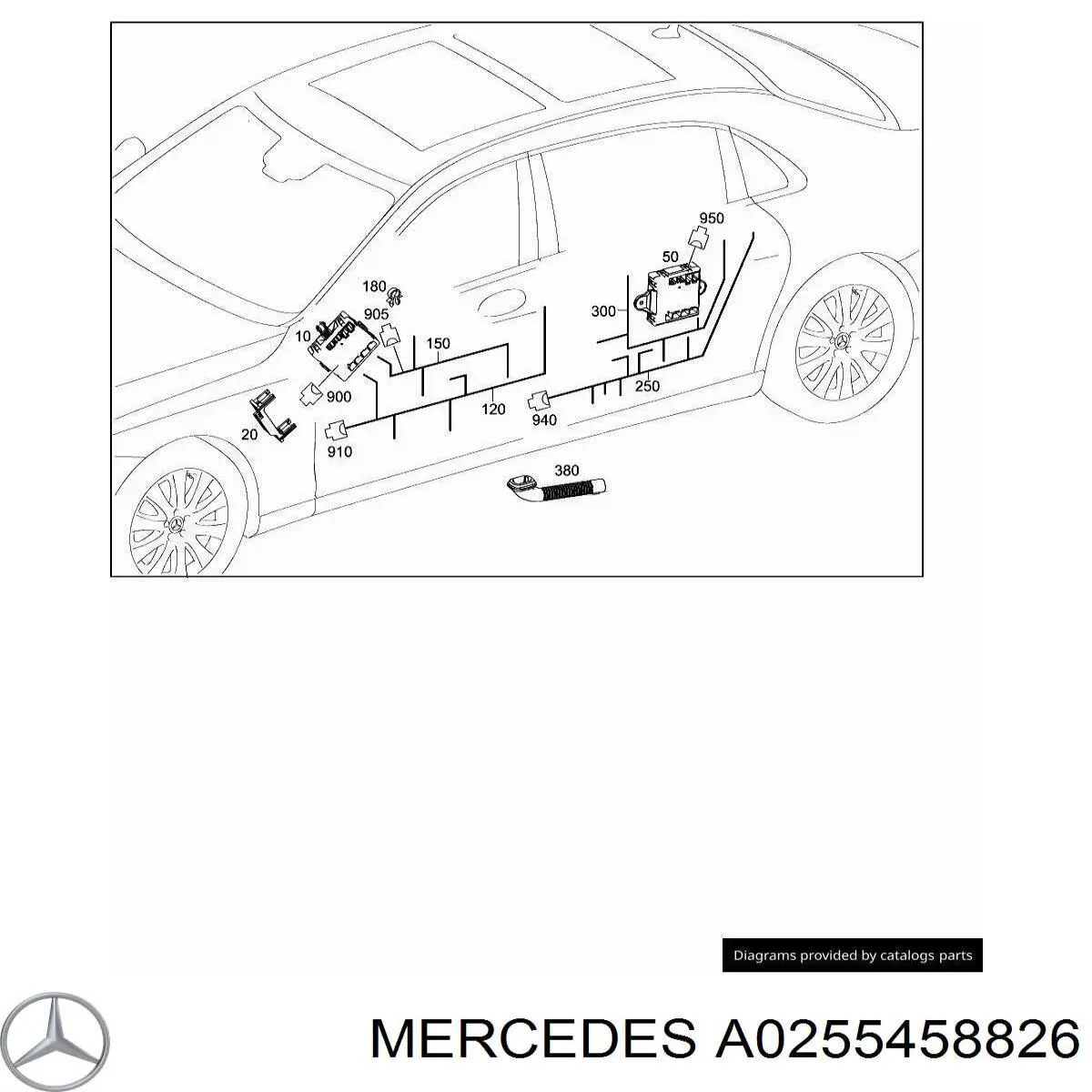  Mercedes A0255458826 preço, a partir de 6,89 USD