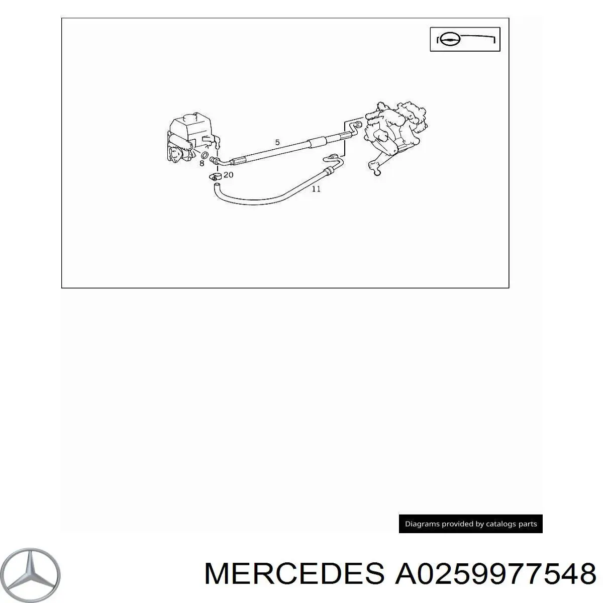  Mercedes A0259977548 preço, a partir de 99,69 USD