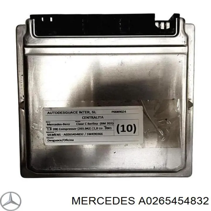 A0265454832 Mercedes Módulo de direção (Centralina eletrônica) de motor